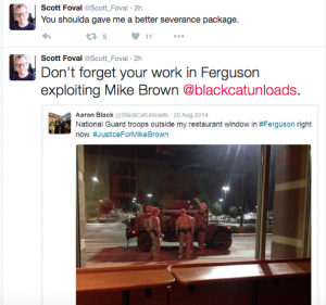 Scott Foval Suspended: Ferguson, Mike Brown, Aaron Black, and Democracy Partners…