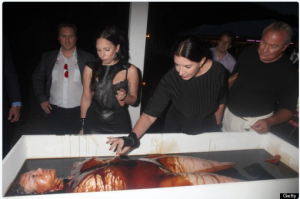 Lady Gaga and Marina Abramovic (from WikiLeak email) pictured at Spirit Cooking…