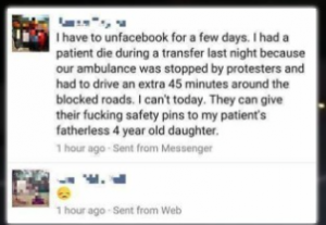 MAINSTREAM MEDIA SILENCE: ANTI-TRUMP PROTESTERS BLOCK AMBULANCE; FATHER OF 4-YEAR-OLD GIRL DIES…