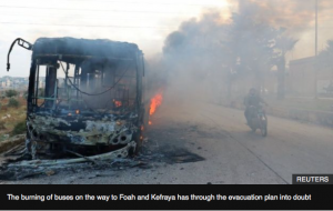 Aleppo, Syria battle: Rebels burn Syria evacuation buses…