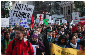 SF protests of Trump inauguration trigger transit disruptions, blocked streets, arrests…