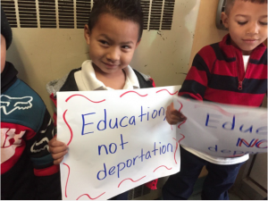 Pics: Small children From Oakland Dragged out in the rain to “March”…