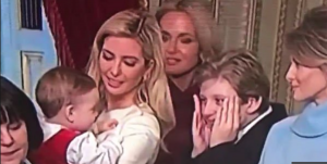 Barron Trump Plays Peek-a-Boo With Nephew as Dad Signs Orders…