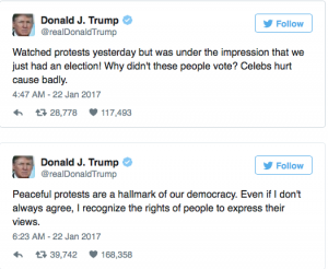 President Trump on ‘Women’s March’: ‘Why Didn’t These People Vote?’…