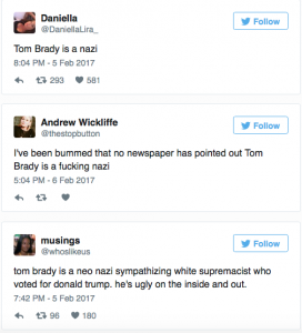 THE RACE WAR:  Tom Brady is a Nazi and White Supremacist…