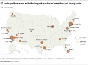 San Jose, San Francisco among areas with largest illegal alien populations…