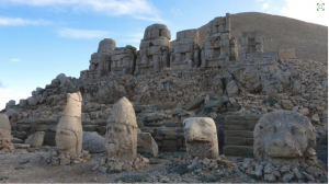 TURKEY: Massive statues of gods, kings and creatures stare down visitors…