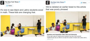 NY TIMES DELETES RACIST TWEET IMPLYING BLACKS & LATINOS ARE DUMB…