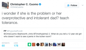 CNN CHRISTOPHER CUOMO:  TOLERANT PERVERT…