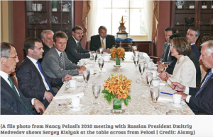 Nancy Pelosi Says She Has Never Met Russian Ambassador. Photo Says Otherwise…
