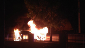Retaliation  vs. 59-year-old urban planner: Was his car hit with an ‘Iraq-style firebomb’ as payback?…