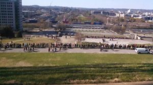 LINE TO SEE PRESIDENT TRUMP — Over a MILE LONG — In Nashville, TN — Photos…