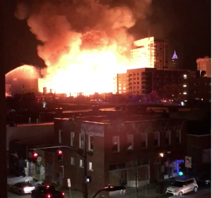Massive fire in NC…