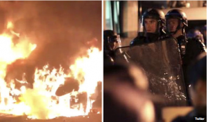 PARIS IN FLAMES: Protests continue for second night after police shoot dead father-of-five…