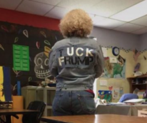 Anti-Trump Junior High School Teacher Getting Heat for Wearing ‘Tuck Frump’ Jacket in Classroom…