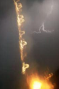 Terrifying moment student’s Snapchat catches huge lightning bolt striking just metres away from him…