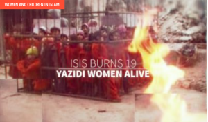 ISLAM: SATAN’S ARMY – Islamic State (ISIS) burn 19 Yazidi girls to death in iron cages after they refuse sex to jihadis…