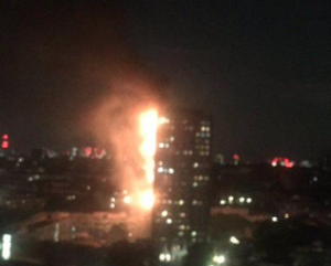 LONDON: Ladbroke Grove high rise engulfed by giant blaze as shocked onlookers report ‘screaming from inside’…