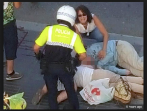 ALLAH VISITS SPAIN:  Manhunt underway for Barcelona van driver who ploughed through Las Ramblas crowd killing 13 and injuring 100 in horror attack claimed by ISIS…