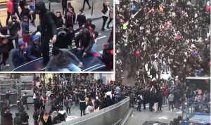 ALLAH VISITS BELGIUM: Brussels RIOT – Hundreds of angry youths take to the streets as police flee…