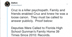 It’s time the family/guardians of teen murderers are called out for their role in ENABLING these monsters. Do not blame guns,dead parents,lack of services…