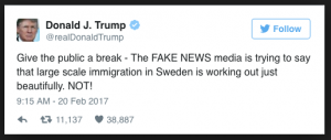 TRUMP WAS RIGHT ABOUT SWEDEN: NYT Gets Around To Reporting On Sweden’s Immigrant Crime Problem, Leaves Out A Few Key Details…