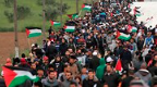 Thousands of Palestinians swarm Gaza border, 7 killed by IDF fire…