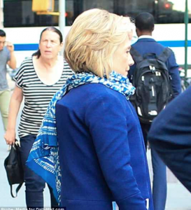 Hillary Clinton (Mrs. Glass) wearing a back brace…