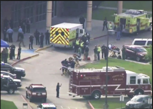 Up to ten people killed in Texas high school shooting: Student gunman yells ‘Surprise!’ as he bursts into art class and opens fire before being taken alive by police…