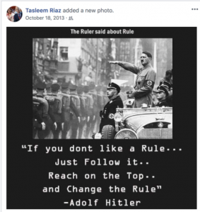 Canada: Muslim candidate for far-Left New Democratic Party caught praising Hitler online…