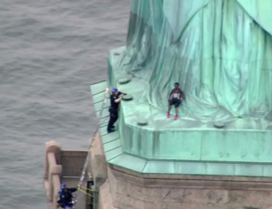 AS WE TIRE OF UNGRATEFUL IMMIGRANTS: Protester who climbed Statue of Liberty identified as Congolese immigrant Therese Okoumou…