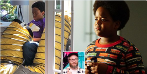 Jewish Actor Seth Rogen criticized after a child stunt double on his latest film was put in BLACKFACE and a fat suit…