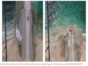 ISRAEL RELEASES FIRST PICTURES OF UNDERWATER BARRIER WITH GAZA…