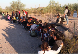 AZ: Group of 121 illegal aliens apprehended by Border Patrol near Senita Basin…