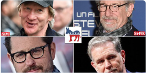 99 percent of cash given by top Hollywood executives to politicians ahead of the Midterms has been donated to Democrats…