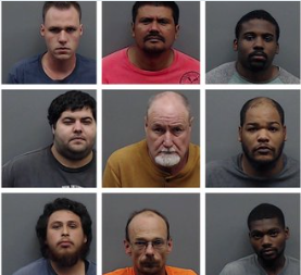 TX: Multi-agency operation results in arrest of 9 for online solicitation of a minor – Two of the nine were also held on immigration detainers…