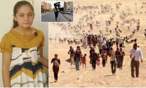 Pregnant at just 10, girl, Marwa Khedr, is trapped as sex slave in ISIS capital as aunt reveals children are beaten with cables by jihadi brides and ‘raped by 100 men’…