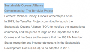 2013: A Clinton Foundation and Chelsea Clinton press release promoting alleged Jeffrey Epstein procurer, Ghislaine Maxwell’s TerraMar Project.