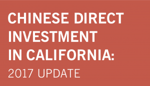 CA is by far the number one recipient of Chinese FDI among US states, attracting more than $26 billion from 2000 to 2016. It hosts nearly 600 Chinese-owned operations, more than any other state.