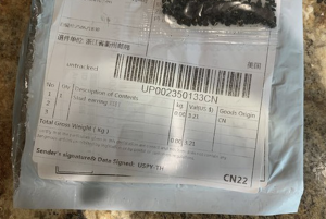 July 28: Wisconsin residents receive what looks like Chinese seeds.