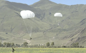 China-India border dispute – armed parachute drills by elite PLA forces point to military build-up.