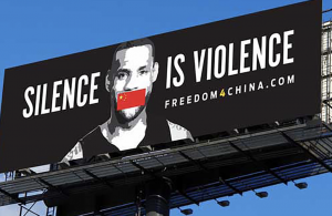 Billboard company refuses to post ad critical of LeBron James’ stand on China.