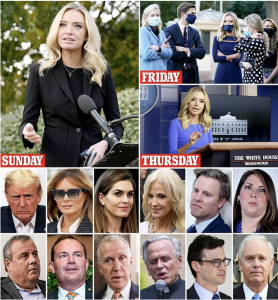 COVID-19 The Perfect Chinese Weapon: Press Secretary Kayleigh McEnany, 32, becomes THIRTEENTH member of Trump’s inner circle to test positive for COVID-19. (Our government does nothing in response to this attack on our President and his administration.)