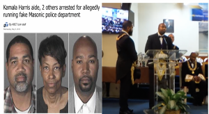 2015: Kamala Harris aide, Brandon Kiel, 31, arrested for running fake Masonic police dept.