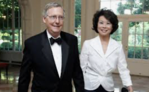 Mitch McConnell’s Wife: A ‘Bridge’ to China, and Her Family’s Business, in the Trump Cabinet Elaine Chao has boosted the profile of her family’s shipping company, which benefits from industrial policies in China that are roiling the Trump administration.